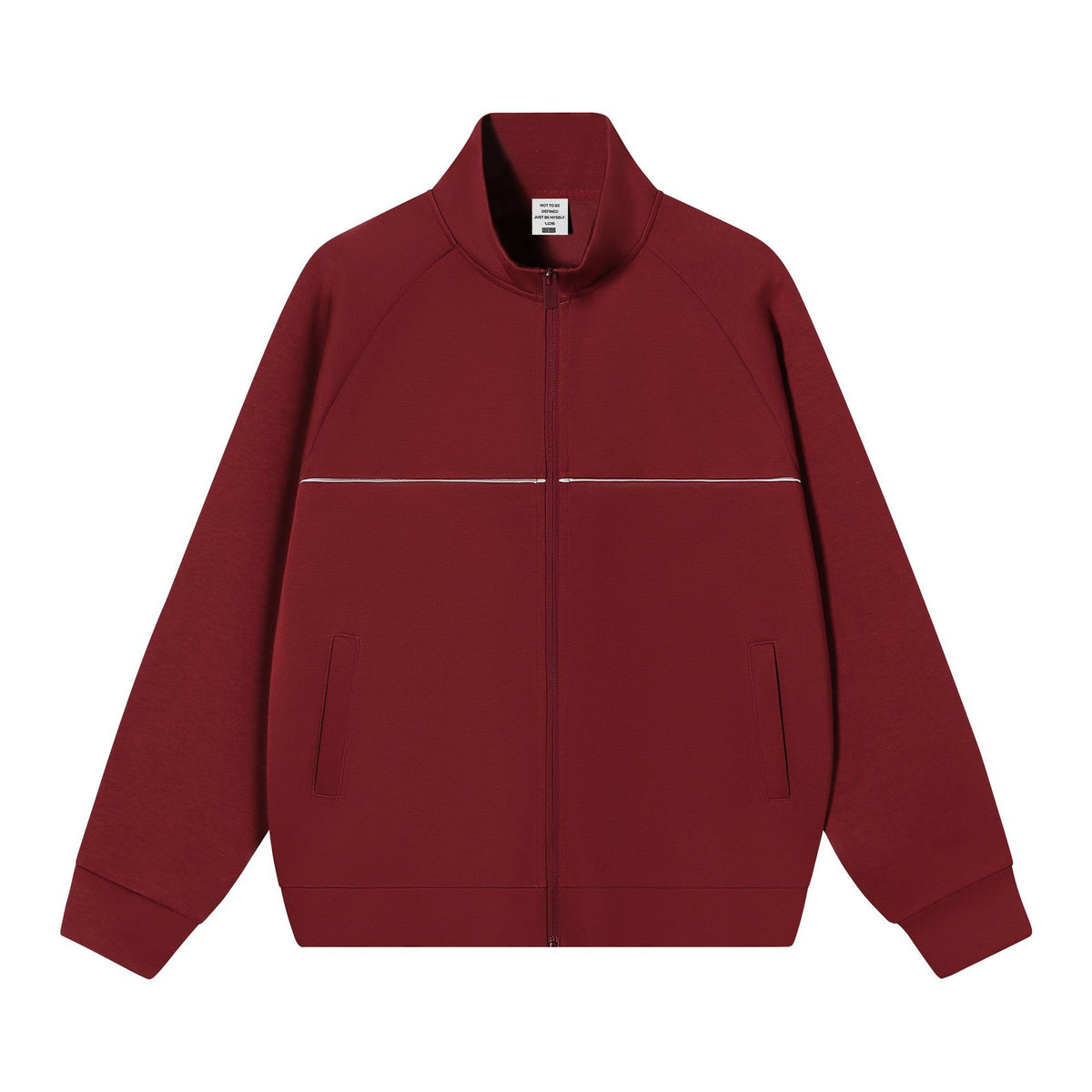 Stand up collar zipper jacket for men