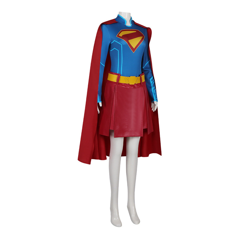 Superman Legacy Cosplay Costume, Supergirl Style Cape Clark Kent Smallville Supergirl Cosplay Costume Halloween Costume