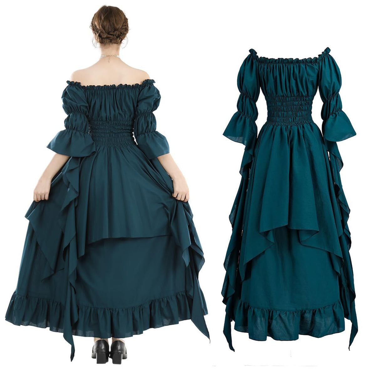 Halloween costume, medieval Renaissance retro dress