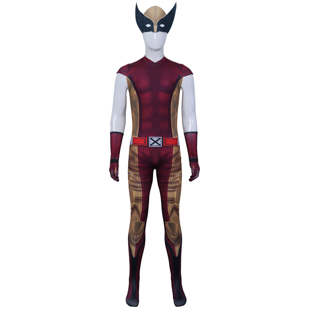 Wolverine Cosplay Costume Marvel  Sleeveless Muscular Zentai Bodysuit Halloween Costume